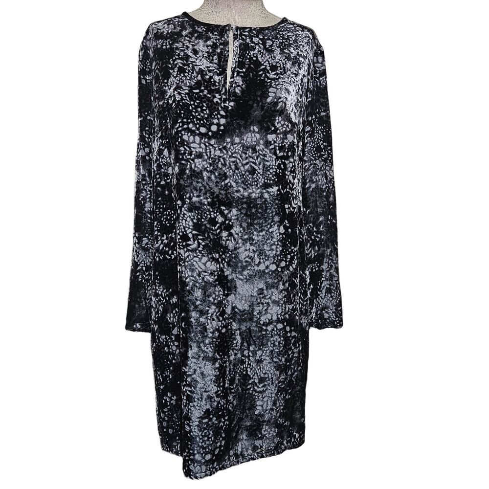 J Jill Velvet Shift Dress Size Small